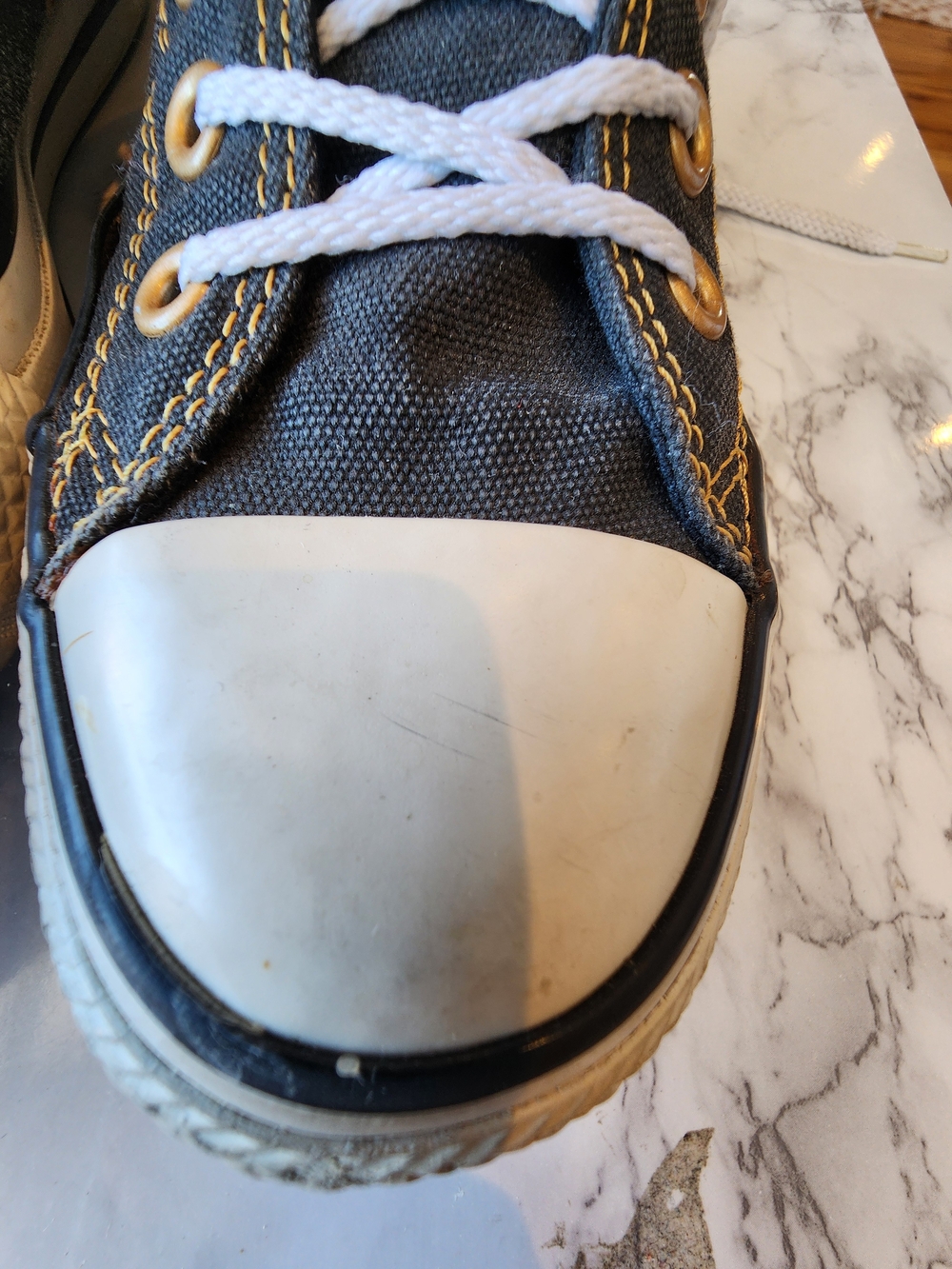 🇮🇳 Converse Mens SZ 7 Womens SZ 9 Black And Yellow - Picture 6 of 14
